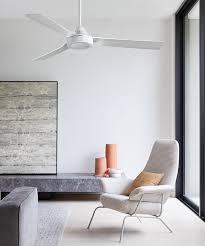 The Beacon Lighting Megara 122cm Fan Only In White Remote Compatible Sold Separately Living Room Ceiling Fan Modern Ceiling Modern Ceiling Fan