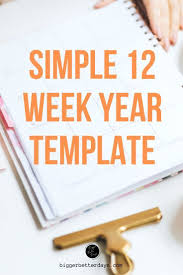 12 Week Year Template For Better Productivity Goals Template The 12 Week Year Setting Lesson Plans