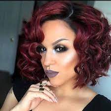 11 19 Synthetic Short Curly Bob Wig Ombre Red Side Part Wig Heat Resistant Fashion Wig Ebay Fashion Curly Bob Hairstyles Medium Hair Styles Hair