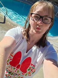 sister pool day! i dont know what universe im living in because to me, my  sister is still 10 years old… not a senior in high school