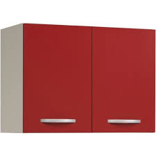 Check spelling or type a new query. Meuble Haut De Cuisine Avec 2 Portes Coloris Rouge Et Blanc Dim L 80 X H 58 X P 36 Cm Cdiscount Maison