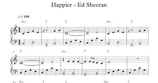 Oh you can fit me. Free Piano Sheet Music Ed Sheeran Happier Pdf I Could Try To Smile To Hide The Truth But I Know I Was Happier Ed Sheeran Ed Sheeran Clarinet Sheet Music