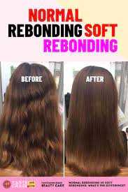 Normal Rebonding Vs Soft Rebonding What S The Difference Hair Rebonding Before And After Hairt Hair Rebonding Hair Rebonding Before And After Rebonded Hair