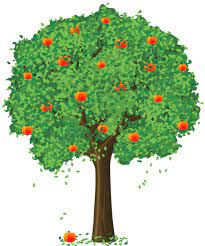 Painted Apple Tree Png Clipart Apple Tree Tree Painting Orange Tree