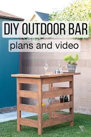 Wooden parallel dip bars for a fancier version of homemade dip bars, watch this tutorial from scrap wood city. How To Build An Easy Modern Diy Outdoor Bar For 70 Anika S Diy Life