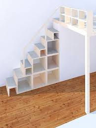 Bei kindern ist das hochbett oft total angesagt, doch bei jugendlichen kommt es oft gar nicht mehr so gut an. Regal Und Treppe Fur Hochebene Und Hochbett Neubauen Design Tiny House Stairs Loft Bed Stairs Loft Bed Plans