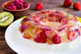 Ingredients Pudding Recipe 200ml Milk 13g Gelatin Egg Yolk 200ml Fresh Cream 60g Sugar Clear Jelly Edible Fl Jelly Recipes Gelatin Recipes Clear Gelatin Recipe