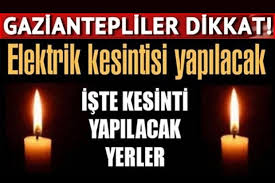 2020 boğaziçi elektrik dağıtım a.ş. Gaziantep Te Yine Elektrik Kesintisi Hakimiyet