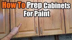Maybe you would like to learn more about one of these? How To Prepare Cabinets For Paint The Handyman Youtube