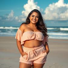 Chubby latina small tits