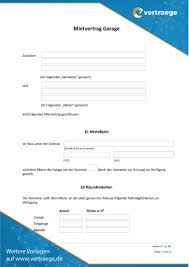 Maybe you would like to learn more about one of these? Muster Mietvertrag Garage Vertraege De