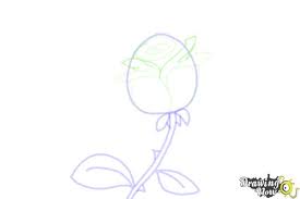 Rose flower in full bloom. How To Draw A Rose Step By Step For Kids Drawingnow