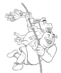 Junto com o burro falante, shrek vive várias aventuras a fim de recuperar o sossego de seu bosque. Desenho 14 De Shrek Para Colorir