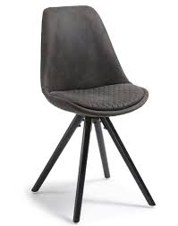 Der wunderschön geformte stuhl mit armlehnen ist bequem gepolstert und mit einem weichen stoff aus microfaser überzogen. Danish Lemonite Stuhl Set Lars In Stoff Graphite