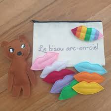 Los 9 besos del libro El beso arcoiris - Etsy México