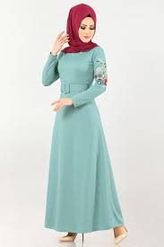 Modaselvim 59 Tl Kollari Nakisli Kemerli Elbise Ukb5036 Mint Elbise Elbiseler The Dress
