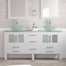 With two vanity areas and soft closing drawers and doors, this white vanity set provides an ample amount of storage while giving your home a touch of modern style. Q8ceetqa5mhgmm