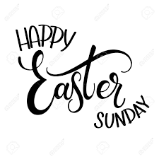Easter sunday clipart cliparts co. Happy Easter Sunday Lettering Hand Written Easter Phrases Seasons Royalty Free Cliparts Vectors And Stock Illustration Image 97280455