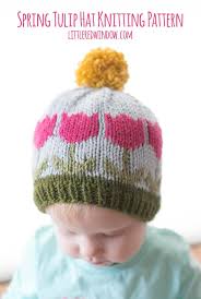 You can make one for anyone in your house as holiday gift. Fair Isle Spring Tulip Hat Knitting Pattern Little Red Window