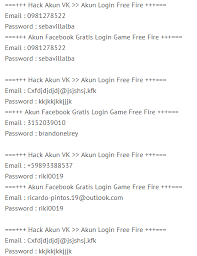 If you are a social media user, you surely have a facebook. Database Link Grup Wa Alamat Email Dan Nomor Hp Bagi Bagi Akun Free Fire Ff Terbaru Gratis Buruan Ambil Sebelum Ludes