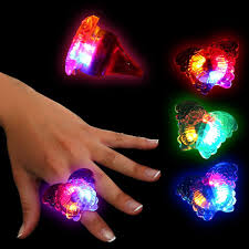 Led Butterfly Jelly Rings Unit Of 24 Led Color Windy City Novelties Butterfly