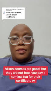 Alison Certificate with Id Number