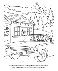 Tips for printing coloring book page or coloring sheet: Earth Day Coloring Pages Free Printable National Parks Nature Coloring Home