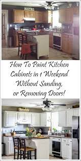How I Painted My Kitchen Cabinets Without Removing The Doors Painting Kitchen Cabinets White Painting Kitchen Cabinets Kitchen Renovation