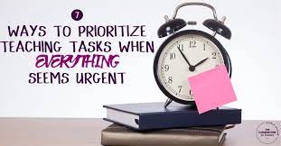 7 fun activities for teaching vocabulary in the esl classroom. 7 Ways To Prioritize Teaching Tasks When Everything Seems Urgent