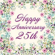 For parents or another couple celebrating 25 years of bliss an anniversary announcement in the local paper is a if you want to go with flowers, the 25th anniversary flower is the beautiful iris, which comes in many. Happy Anniversary 25th Pink Floral Guest Book For 25th Anniversary Wedding Birthday Memorial Press Kensington 9781979858878 Amazon Com Books