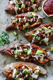 Bbq Jackfruit Stuffed Sweet Potatoes Flora Vino Recipe Bbq Jackfruit Jackfruit Jackfruit Recipes