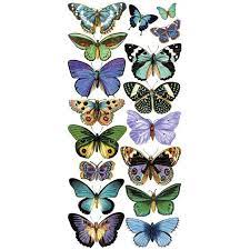 1 Sheet Of Stickers Blue And Green Butterflies Dibujos Botanicos Dibujos Como Dibujar Mariposas