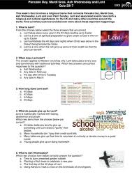 Zoe samuel 6 min quiz sewing is one of those skills that is deemed to be very. Pancake Day Mardi Gras Ash Wednesday And Lent Quiz Teaching Resources