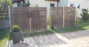 Haselnusszaun Lato Kompakt Senkrecht Geflochten Mit Seitlichem Rahmen Naturzaun Zaun Gartenzaun