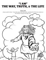 Resurrection of jesus christ coloring pages hellokids. John 14 The Way The Truth And The Life Sunday School Coloring Pages Sharefaith Kids