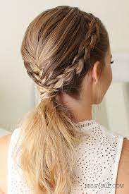 Fishtail And Dutch Braid Ponytail Missy Sue Hair Inspiration Braided Ponytail Hairstyles Braids For Long Hair