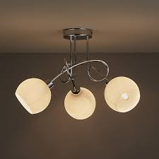 vacuna chrome effect 3 lamp ceiling