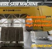 Multi-Wire Saw Machine for Stone Slab Cutting, Stone Block Rope Saw Cutting  Machine