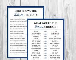 Because so many people love sports with a fanatic passion, trivia about sporting events makes for some of the best ice breaker questions around. Retirement Trivia Etsy
