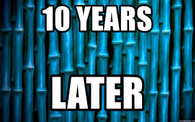 10 Years Later Spongebob Time Cards Meme Generator