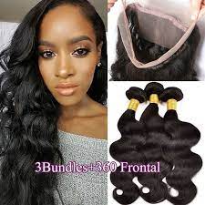 100 Unprocessed Virgin Human Hair Weave Body Wave 3bundles360 Frontal Closure Hair Care And Styling Weave Hairstyles Human Hair