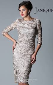 2013 Fashion Straight Crew 3 4 Sleeve Lace Knee Length Wedding Guest Evening Prom Mother Of Knee Length Evening Dress Mother Of Groom Dresses Lace Formal Dress