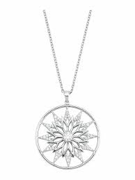 Der zahn ist ca 10 zentimeter lang und komplett massiv aus 925 sterling silber. S Oliver Kette Mit Anhanger Fur Damen Sterling Silber 925 Schneeflocke Diemer