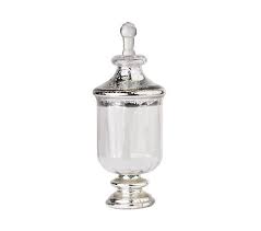 16 tall (including lid) 108.2 oz. 17 Apothecary Jar With Vintage Silver Lid And Base By Valerie Qvc Com