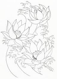 Lotus Flower Painting Coloring Page Kids Play Color Lotus Flower Painting Coloring Pages Flower Drawing