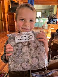 Levi, 6 years old, has been selling his fire starters as his first little  side business. You can get a 25 pack in a gallon ziploc bag for $5 or a 6