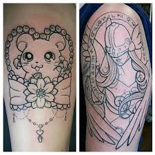 See how fun our original shimmertatts jewelry tattoos can be! Today I Got To Start Two Fun Projects Thanks Ashley And Amber Digimon Angewomon Bijou Hamtaro Cutetattoos Kawaii Girlswithtattoos O Angewomon Tatuajes
