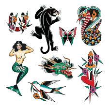 Maybe you would like to learn more about one of these? Americana Set Traditional Tattoo Old School Old School Tattoo Designs American Traditional Tattoo