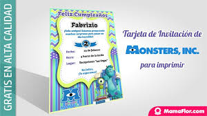 Check spelling or type a new query. Tarjeta Invitacion De Monsters Inc University Para Imprimir Manualidades Mamaflor