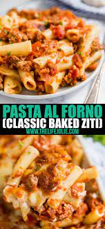 Pasta Al Forno Or Baked Ziti As Many Call It Is A Classic Italian Dinner That Is Perfect For A Cozy Family Gatherin Baked Ziti Pasta Al Forno Cooking Recipes